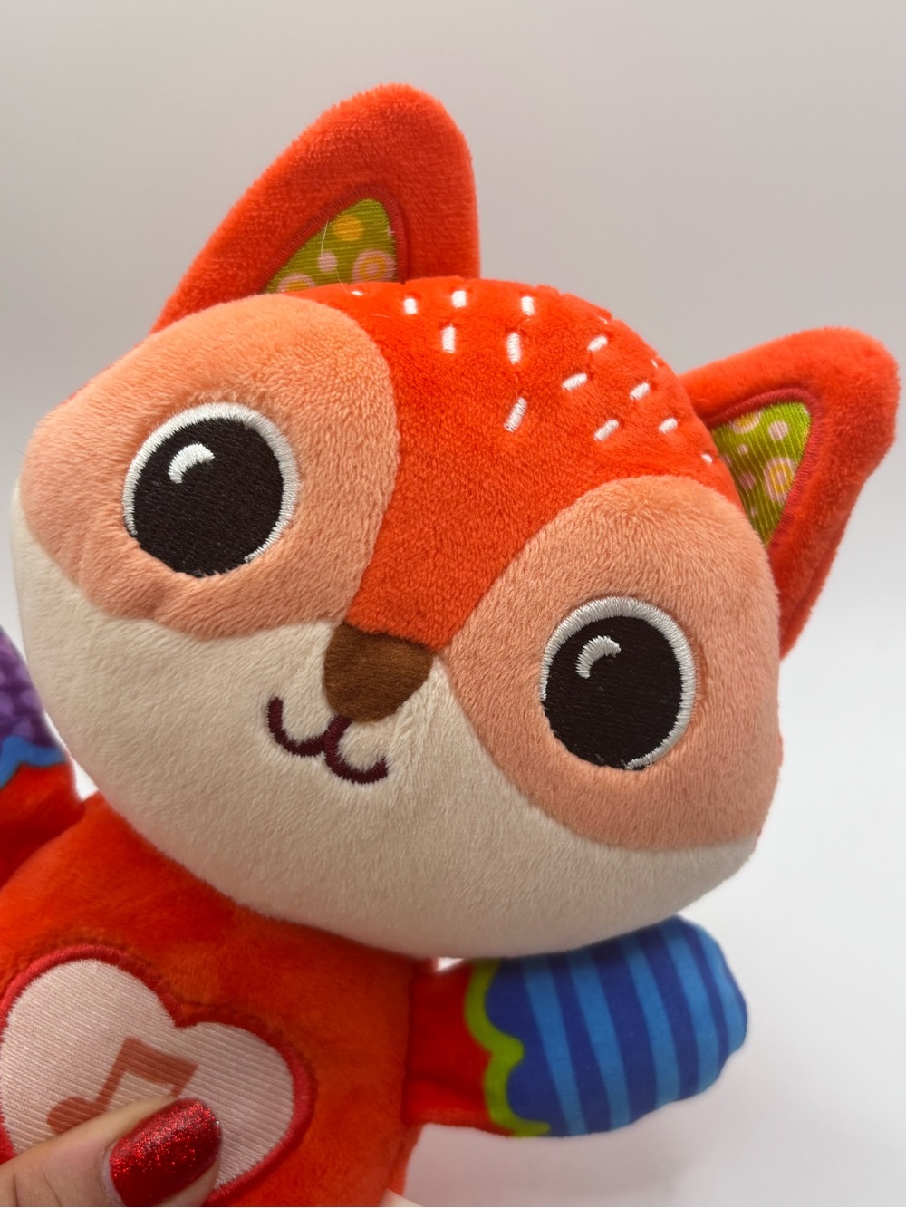 VTech Soothing Songs Fox WORKS Plush Toy Light Up Heart Interactive Musical
